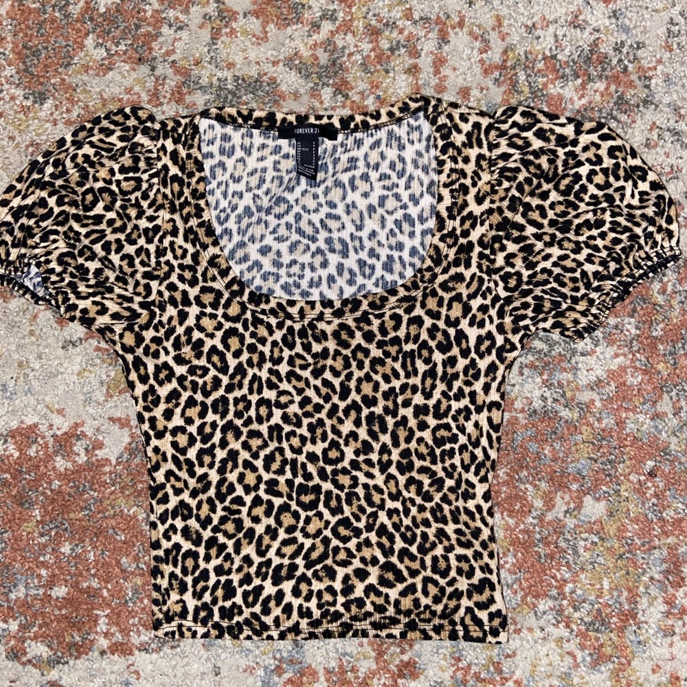 Forever 21 leopard shirt